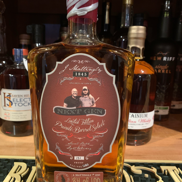 J. Mattingly 1845 Private Barrel Select Light Whiskey "Next Gen"
