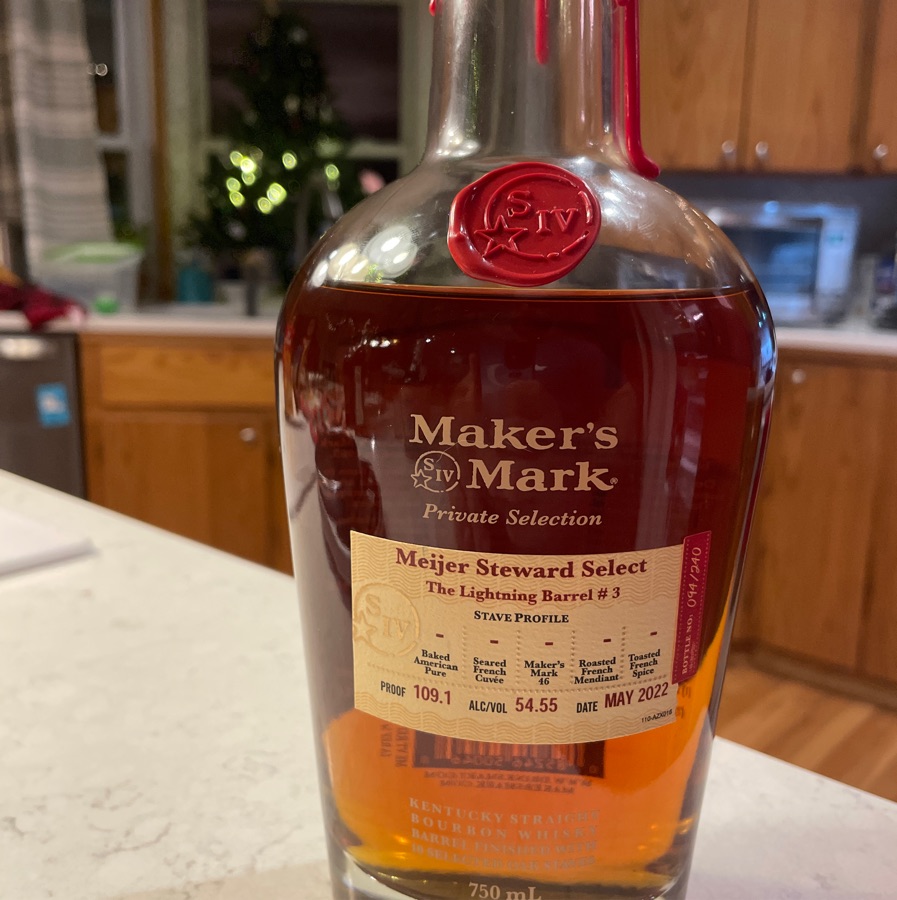 Maker's Mark Meijer Steward Select The Lightning Barrel # 3