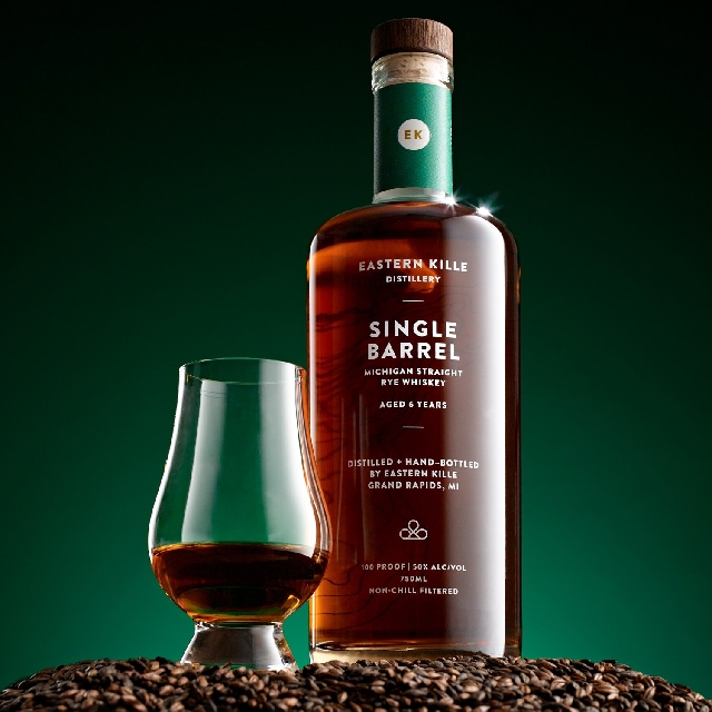 Eastern Kille Distillery Michigan Straight Rye Whiskey, Single Barrel EK Pick, Aged 6 Years