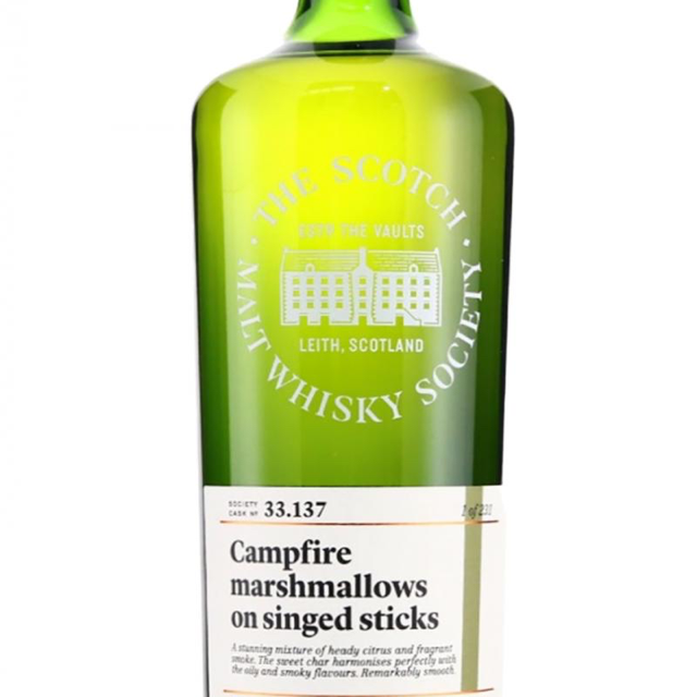 Ardbeg SWMS 33.137 Campfire marshmallows on singed sticks