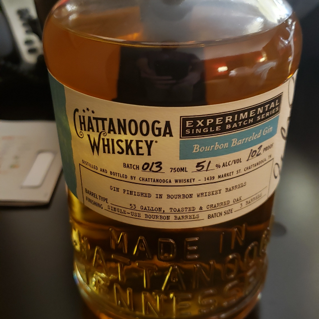 Chattanooga Whiskey Experimental Single Batch Series Batch 013: Bourbon Barreled Gin