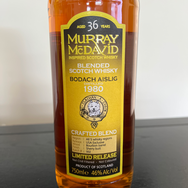 Bodach Aislig 1980 36 Year Crafted Blend (Murray McDavid)
