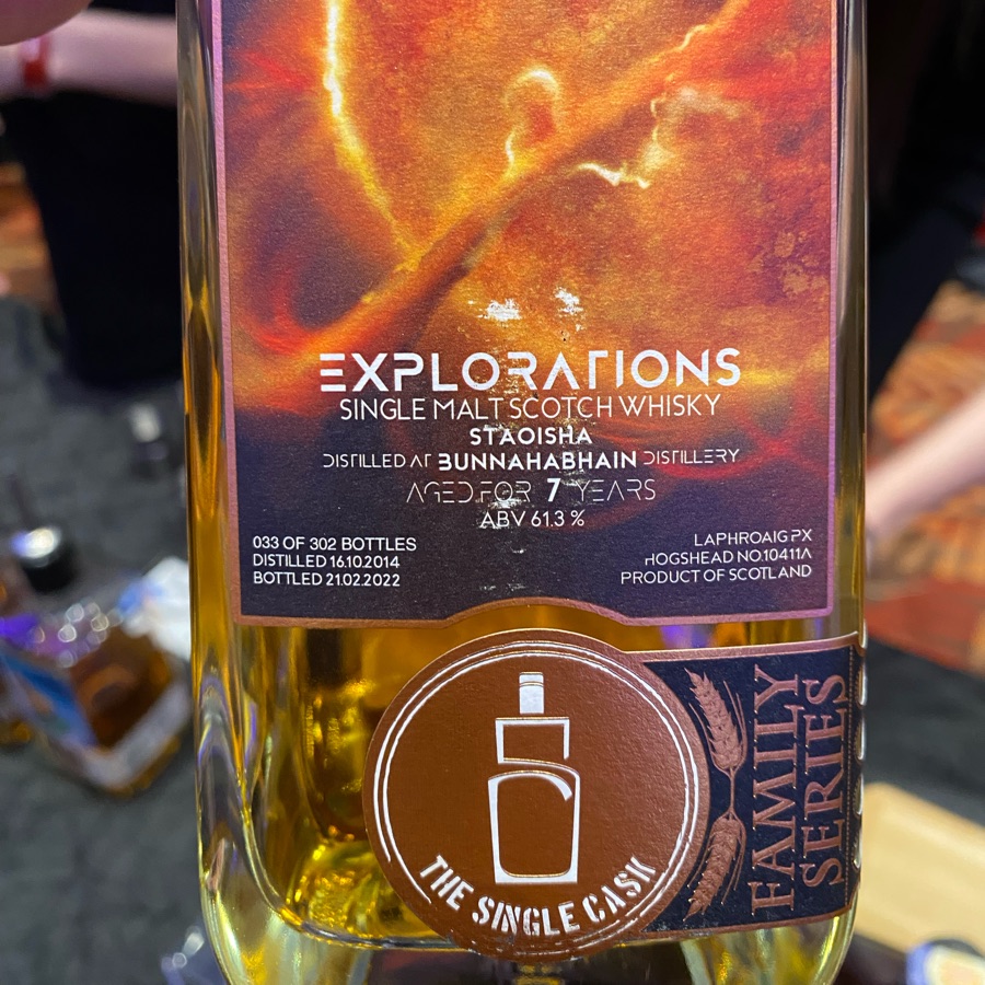 The Single Cask Explorations Staoisha 7y Bunnahabhain