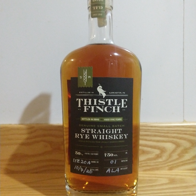 Thistle Finch 5 Year Bottled in Bond Straight Rye