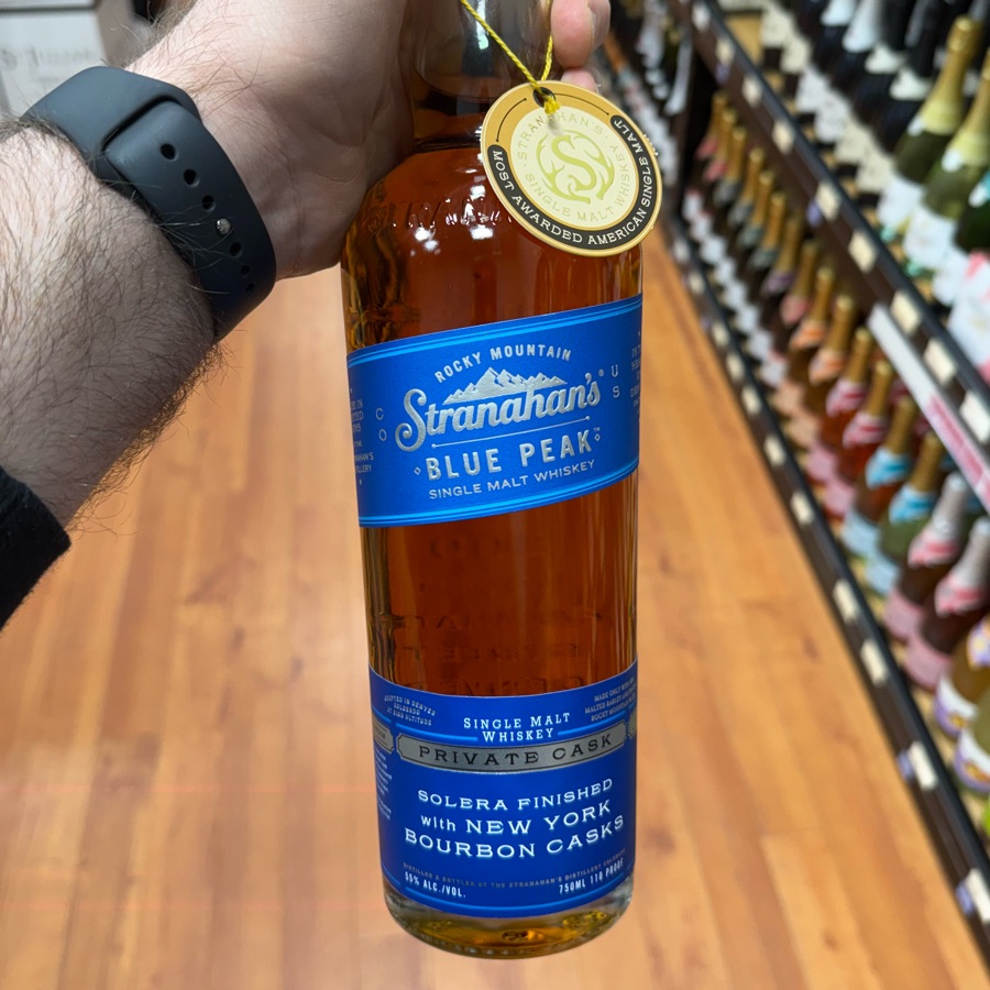 Stranahans Blue Peak Private Cask Solera Finished with New York Bourbon Casks