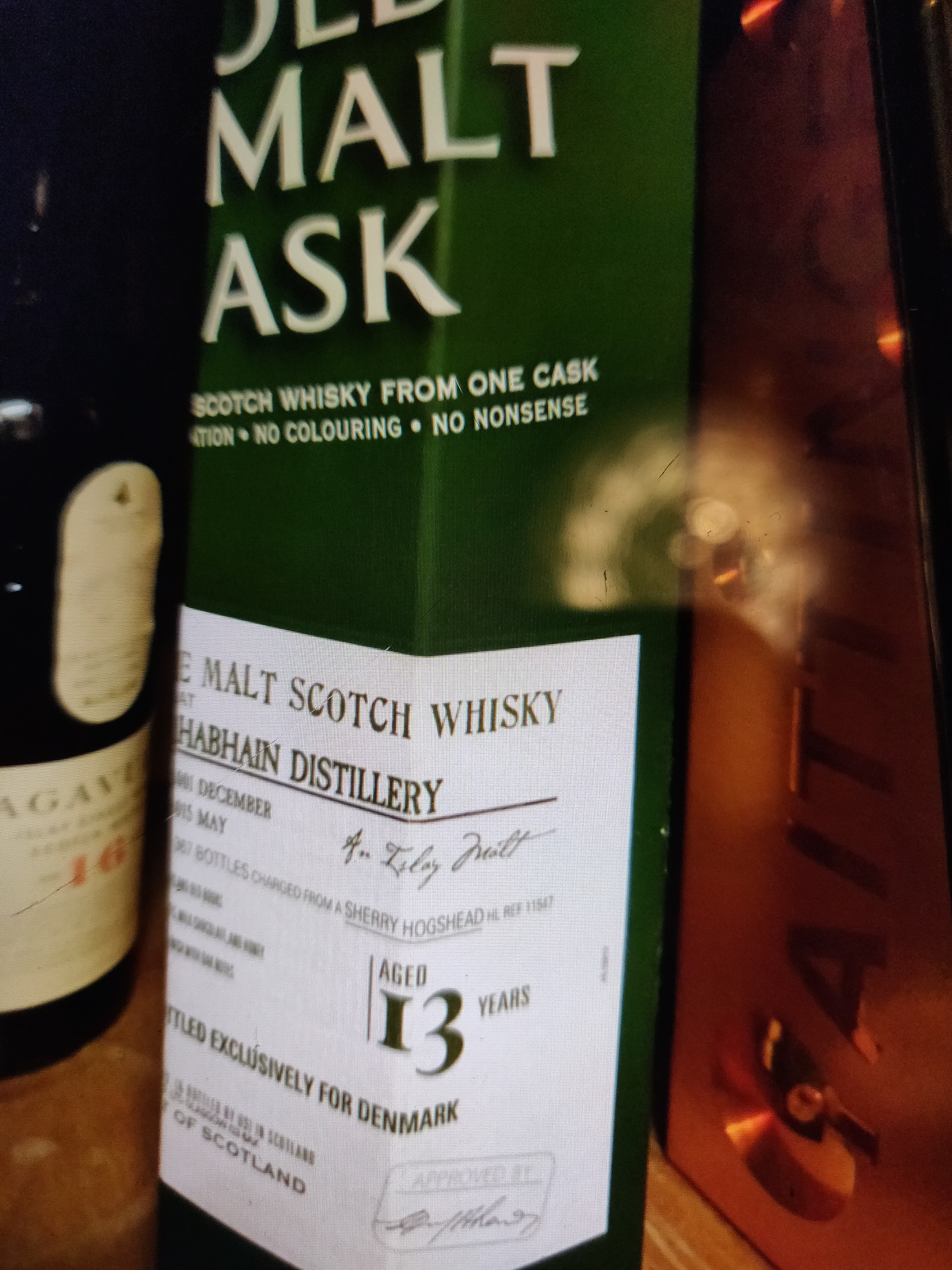 Old Malt Cask Bunnahabhain Distillery 13 years old