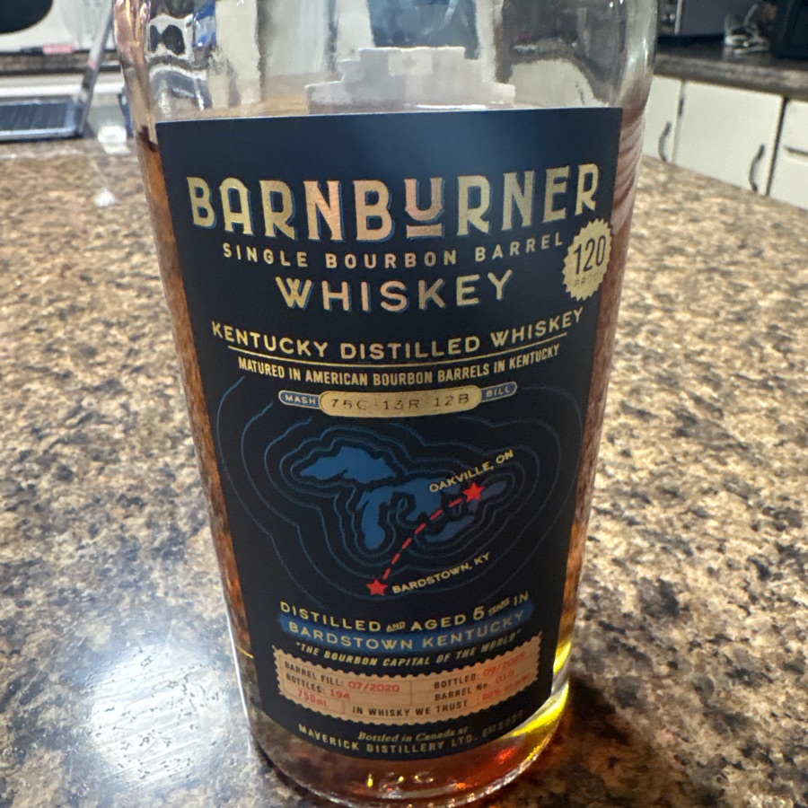 Barnburner Single Bourbon Barrel Whiskey Cask Strength