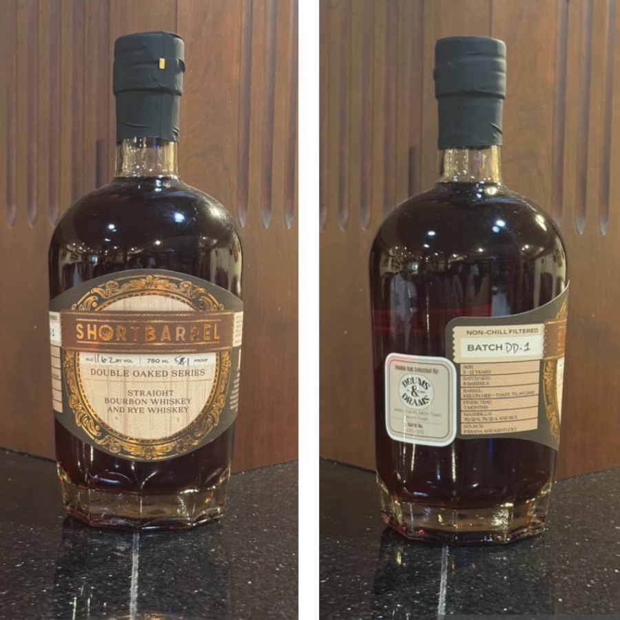 Short Barrel Double Oaked Series Bourye (Drums & Drams Barrel OE1-005)
