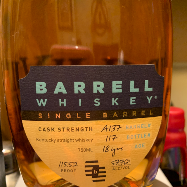 Barrell Whiskey Single Barrel A137