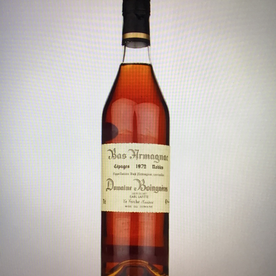 Domaine Boingneres 1972 Cepages Nobles Bas-Armagnac
