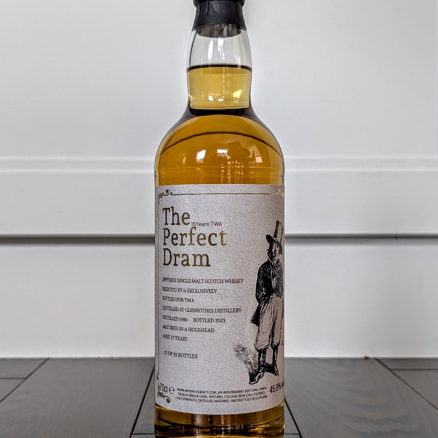 The Whisky Agency Glenrothes 1986 37 Year Single Malt Scotch Whisky