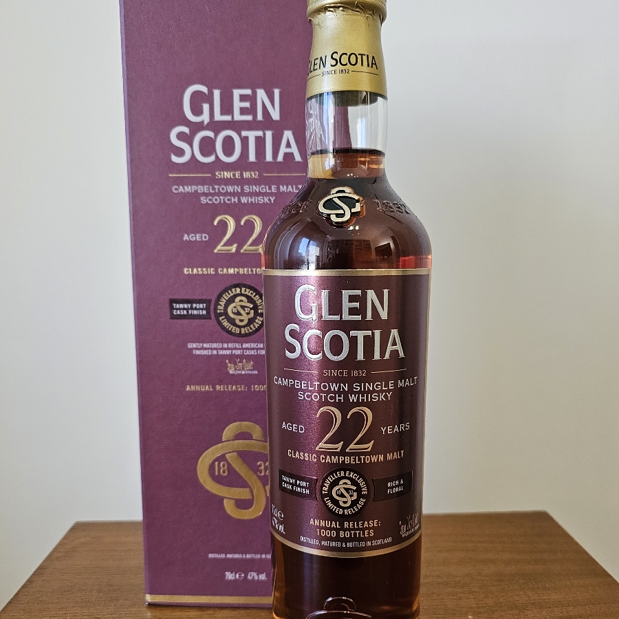 Glen Scotia aged 22 years (Tawny Port cask finish)