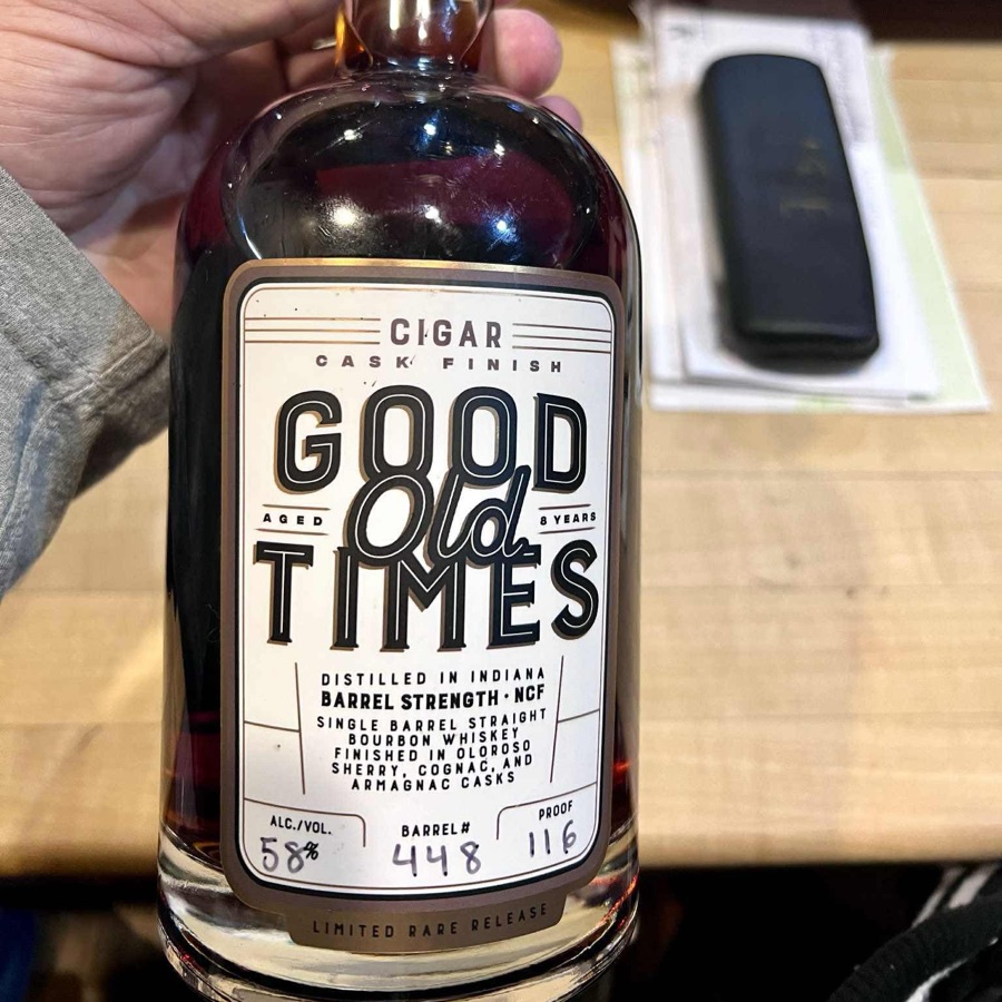 Good Old Times Cigar Cask Finish Barrel Strength Sherry, Cognac, and Armagnac Finish