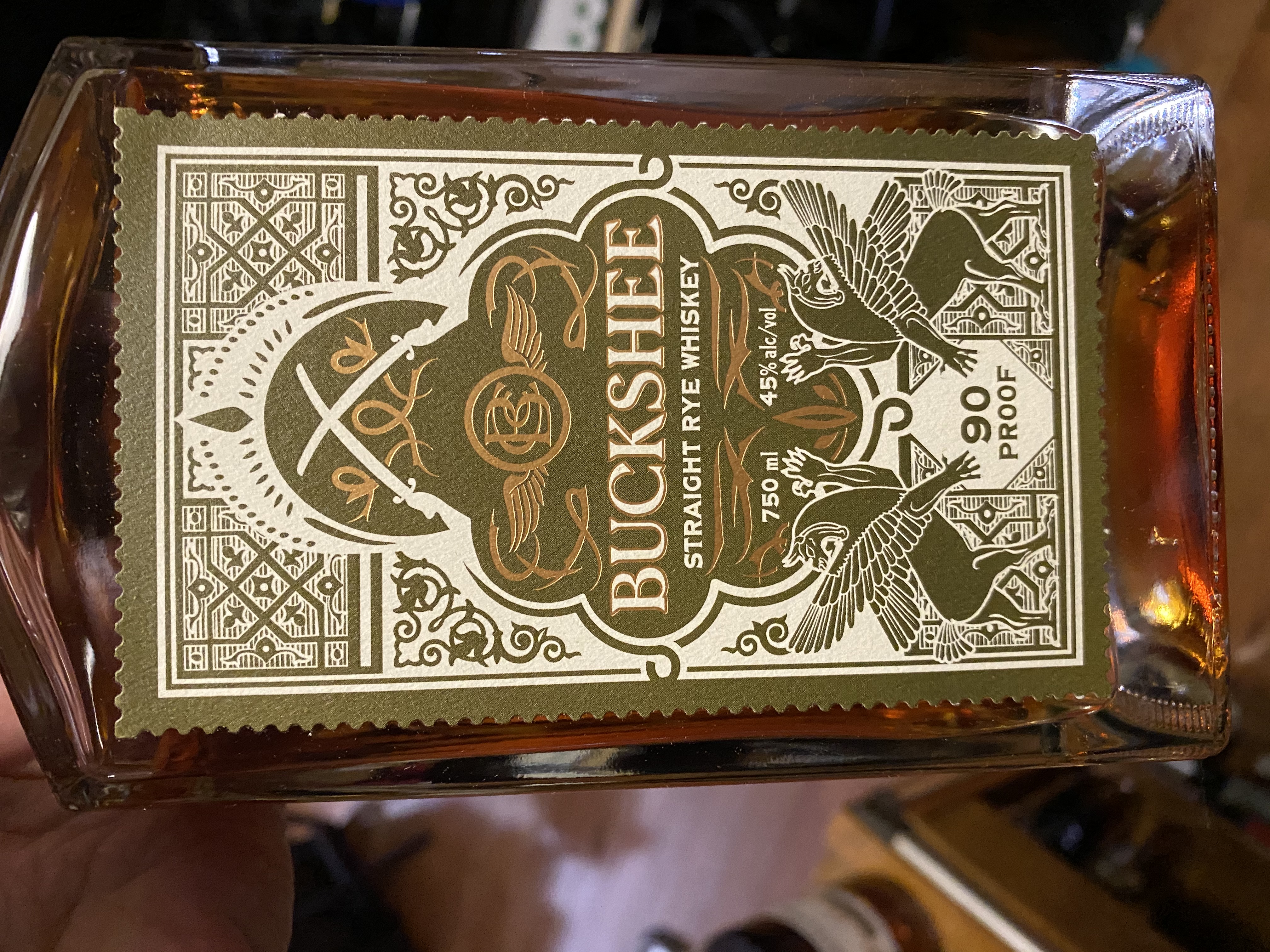 Buckshee Straight Rye Whiskey