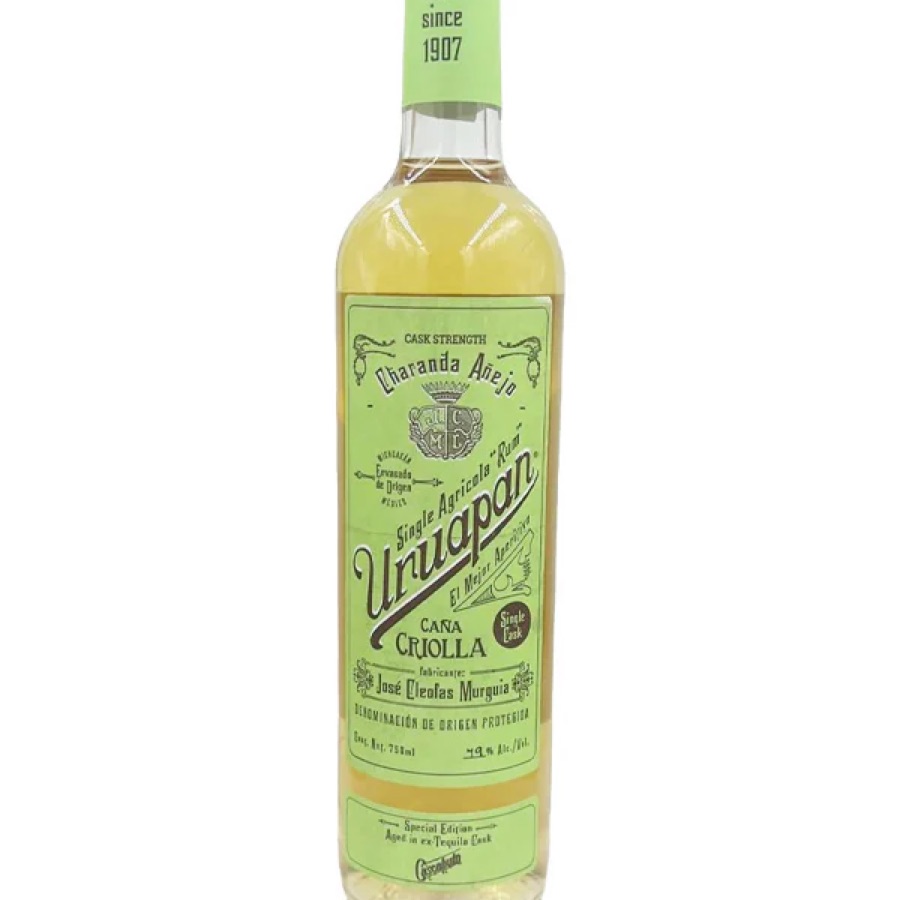 Uruapan Charanda Añejo Caña Criolla Cask Strength Single Agricola "Rum"