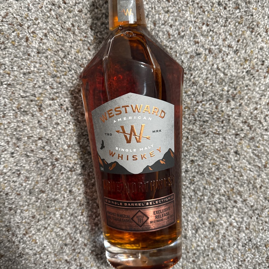 Westward Whiskey Single Barrel Selection Westward Whiskey Club 2025 Mezcal and Tequila Cask Finish
