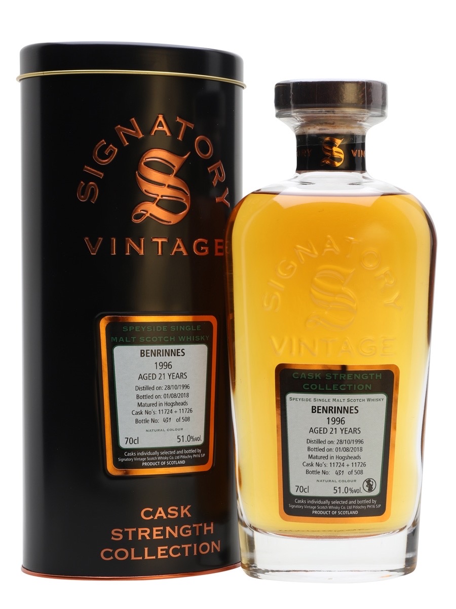 Benrinnes 1996 21 Year Cask Strength Collection (Signatory)