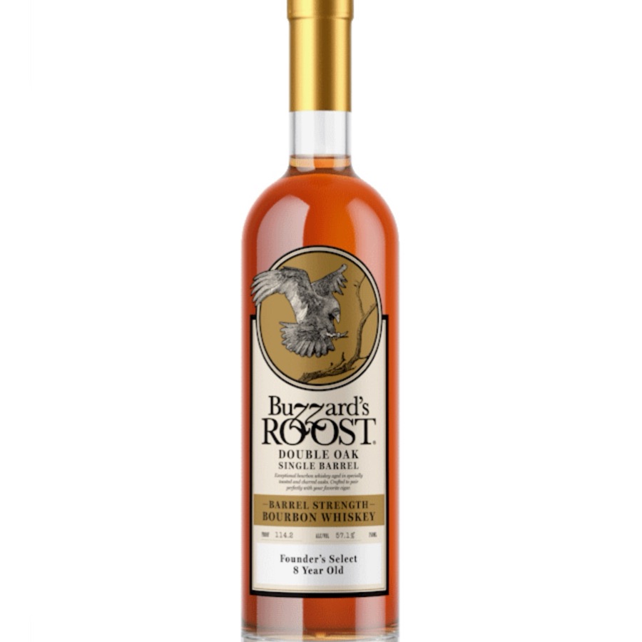 Buzzard's Roost Double Oak Single Barrel Barrel Strength Bourbon Whiskey - Founders Select 8 Year Old