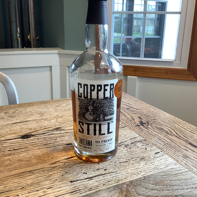 Copper Still Single Barrel Indiana Straight Bourbon Whiskey