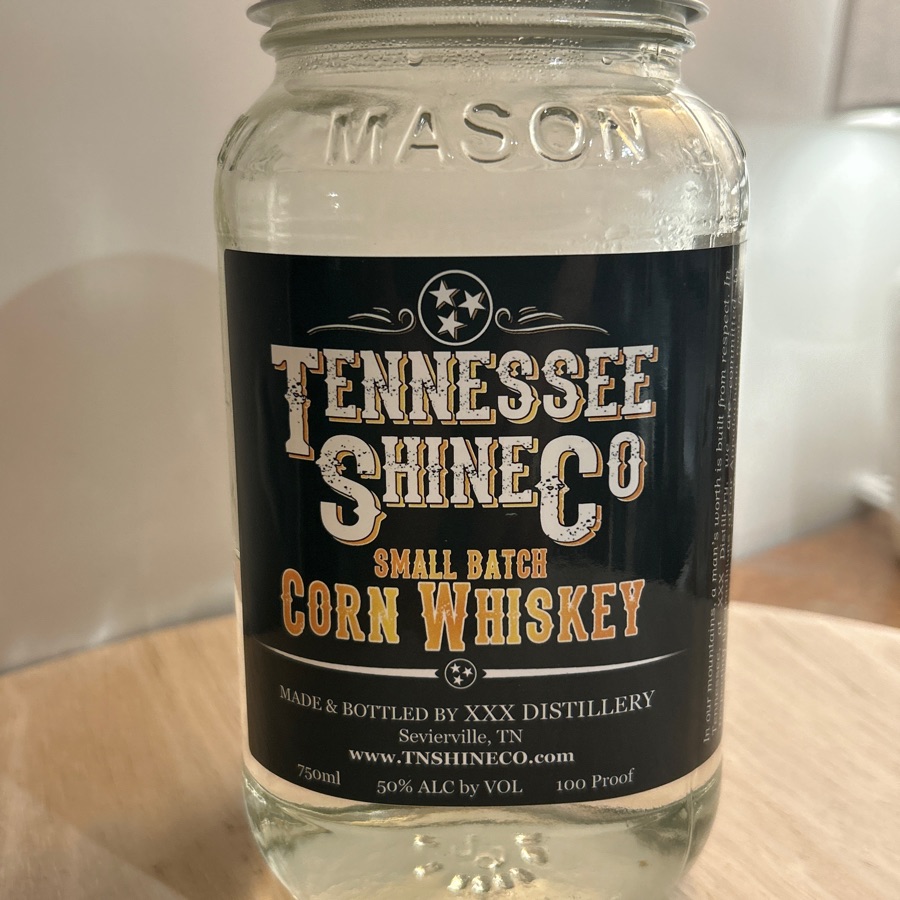 Tennessee Shine Co. Small Batch Corn Whiskey