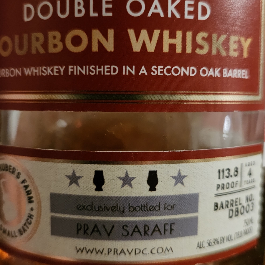 Starlight Double Oaked Bourbon - Second Oak Barrel (Prav Saraff)
