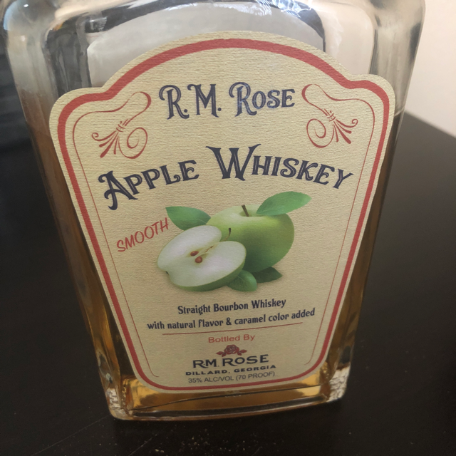 R.M Rose apple whiskey