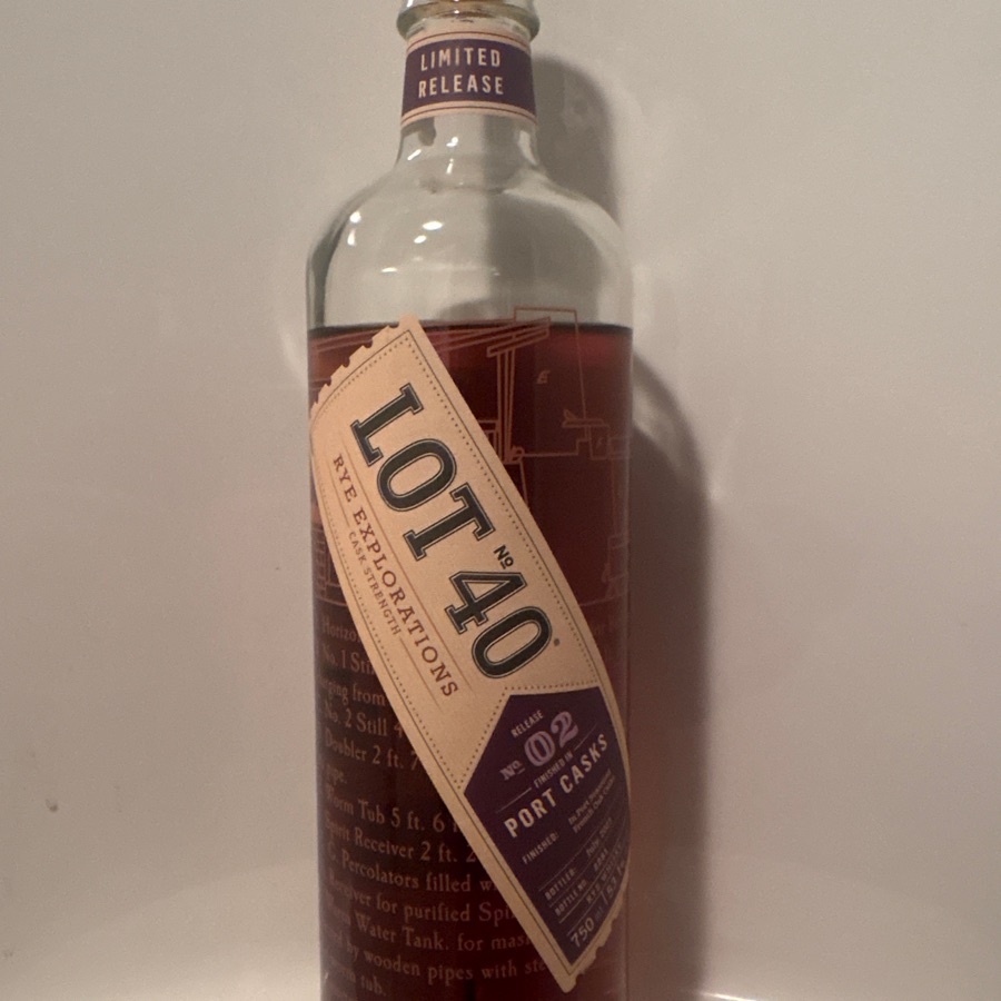 Lot 40 Rye Exploratios Release No. 02 Port Cask