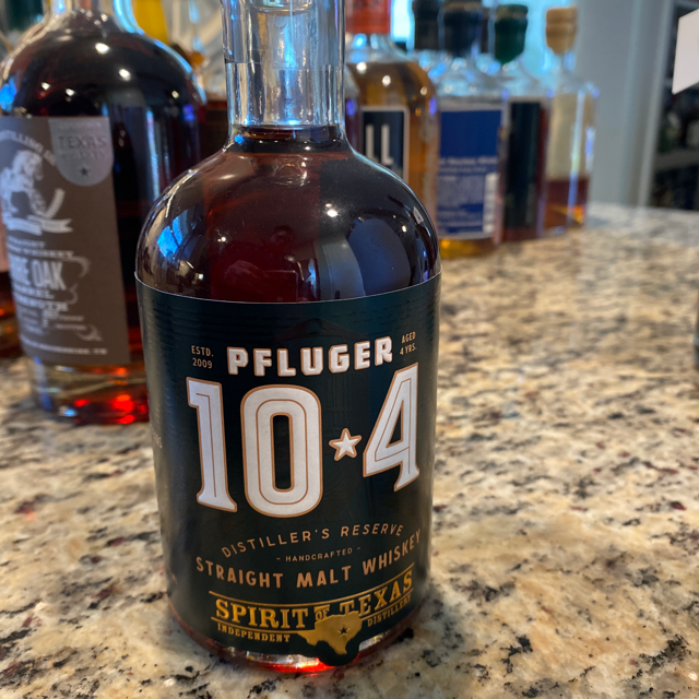 Pfluger 10*4 distillers reserve Street malt whiskey