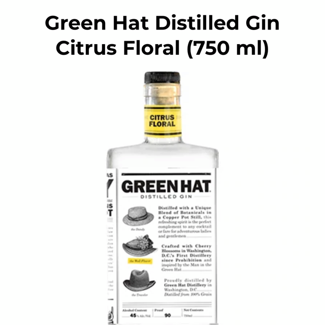 Green Hat Gin Citrus Floral