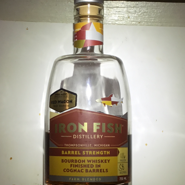 Iron Fish Barrel Strength Bourbon Finished In Cognac Barrels