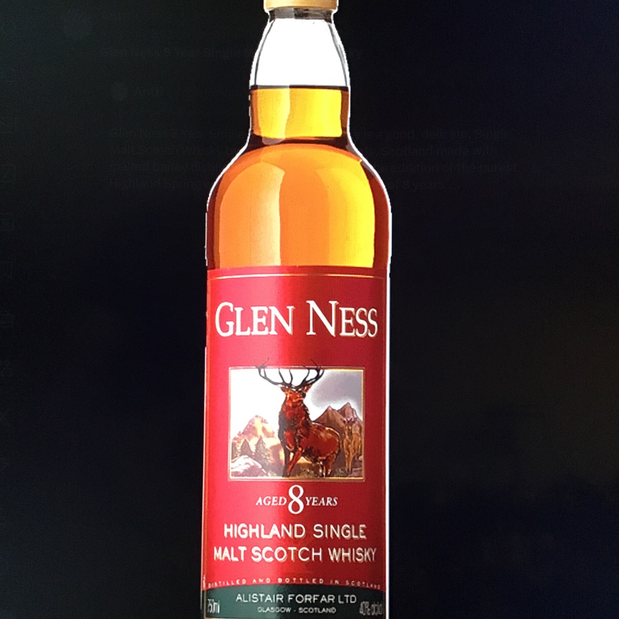 Glen Ness 8 Year Old Single Malt Scotch Whisky