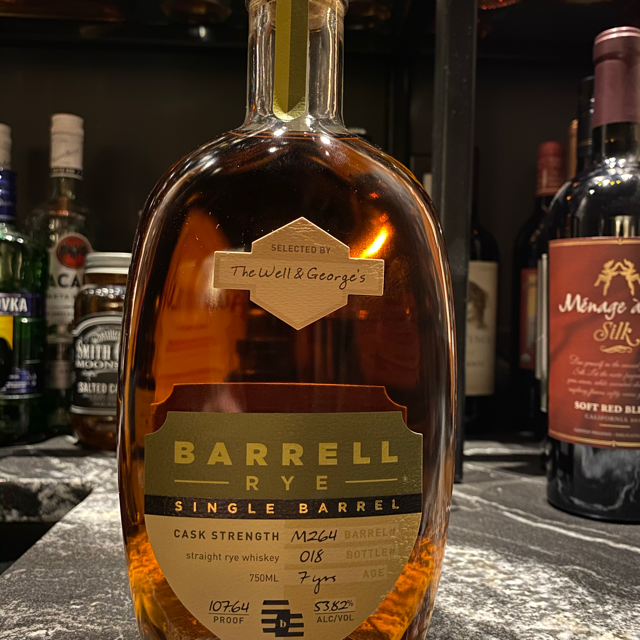 Barrell Rye Single Barrel Cask Strength M264