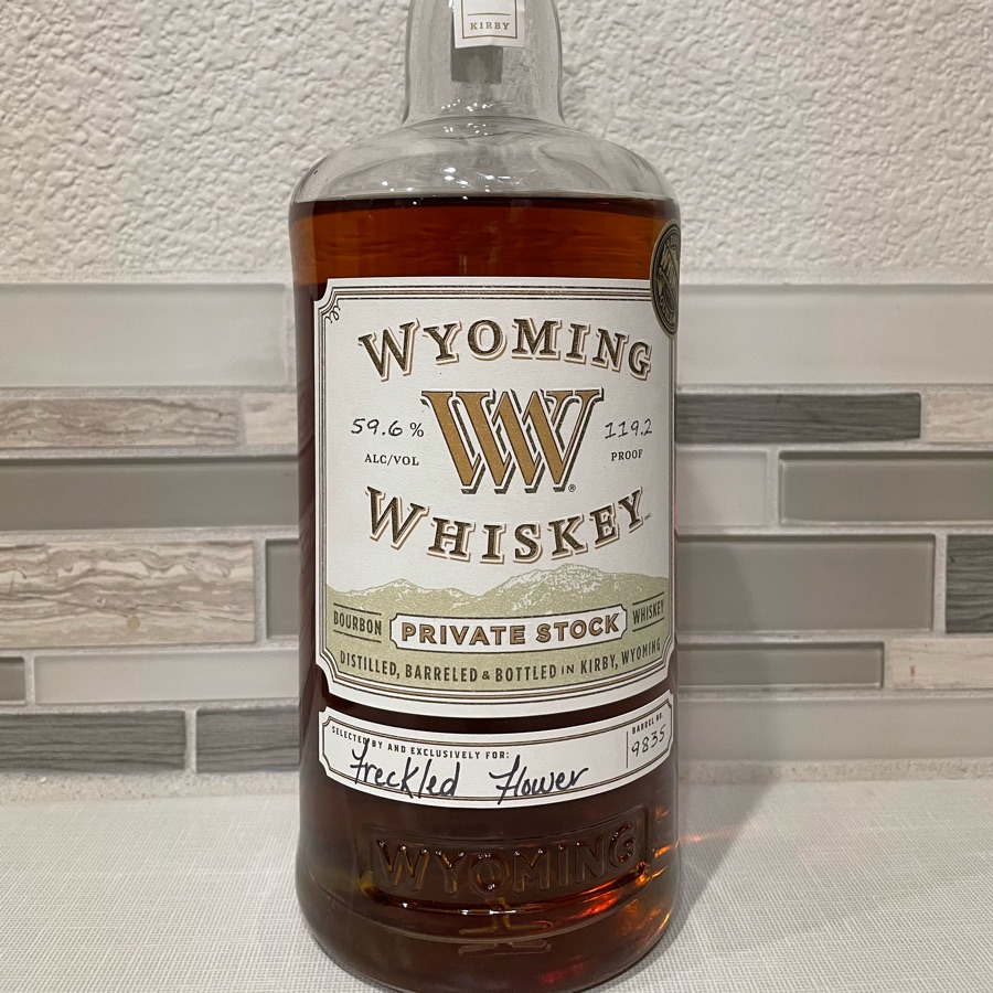 Wyoming Whiskey Private Stock Single Barrel "Freckled Flower"