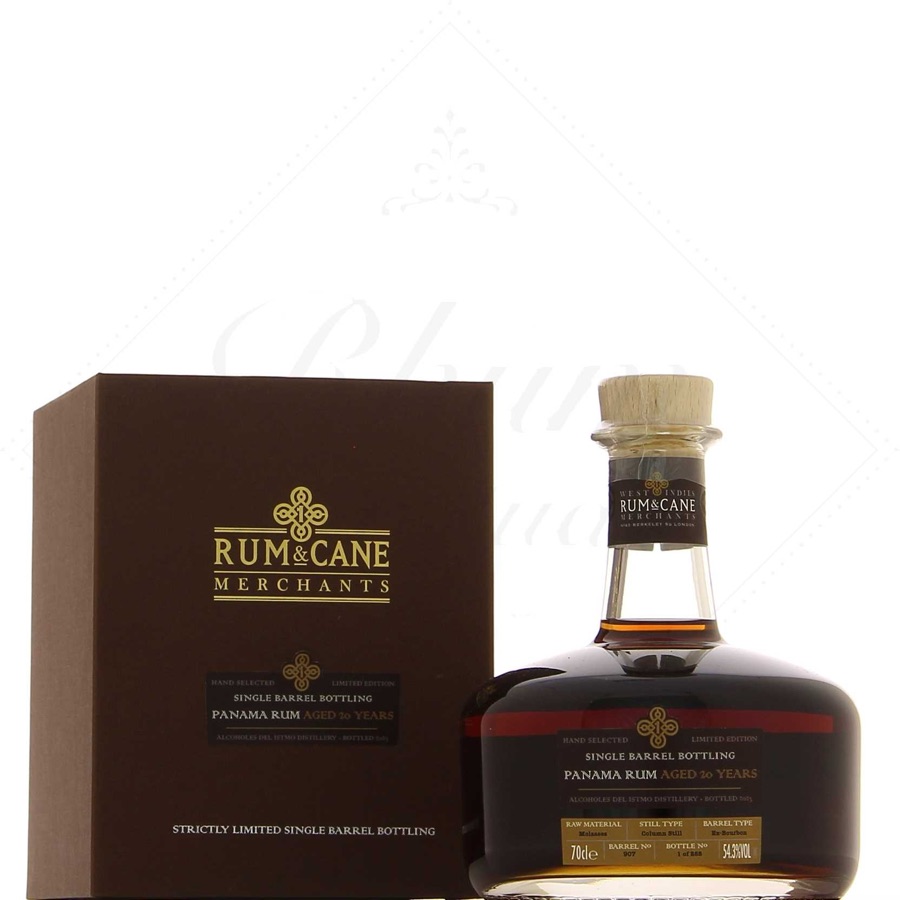 Rum & Cane Panama 20 Year old Acoholes del Istmo Distillery