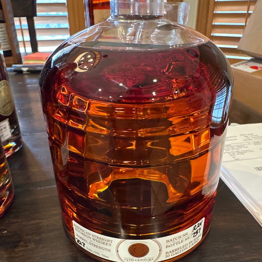 13th Century American Straight Bourbon Whiskey Barrel Strength Batch No R24