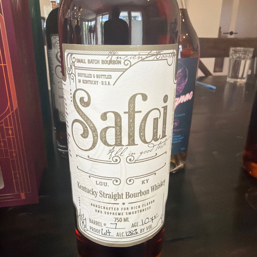 Safai Kentucky Straight Bourbon Whiskey Barrel #7