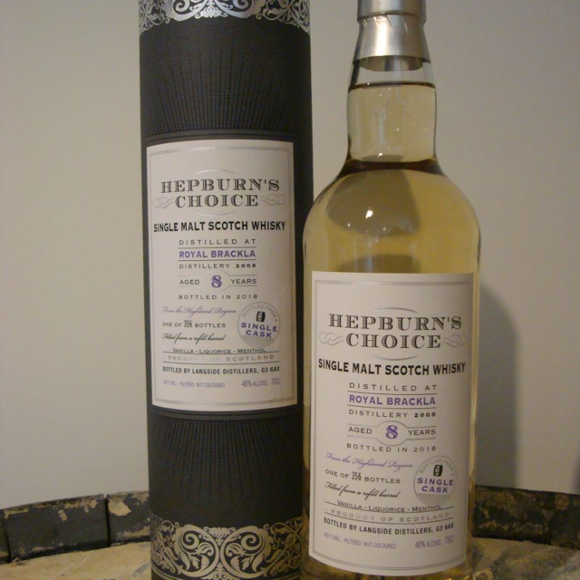 Royal Brackla 8 2009/2018 (Hepburn's Choice)