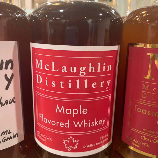 McLaughlin Distillery Maple Flavored Whiskey