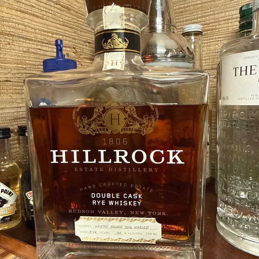 Hillrock Estate Distillery Double Cask Rye Whiskey Wiltsie Bridge 2016 Harvest