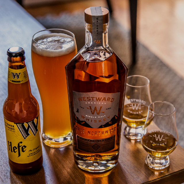 Westward American single malt x Widmer brothers brewing Bavarian Hefeweizen