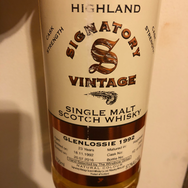 Glenlossie 1992 23 Year Cask Strength Collection (Signatory)