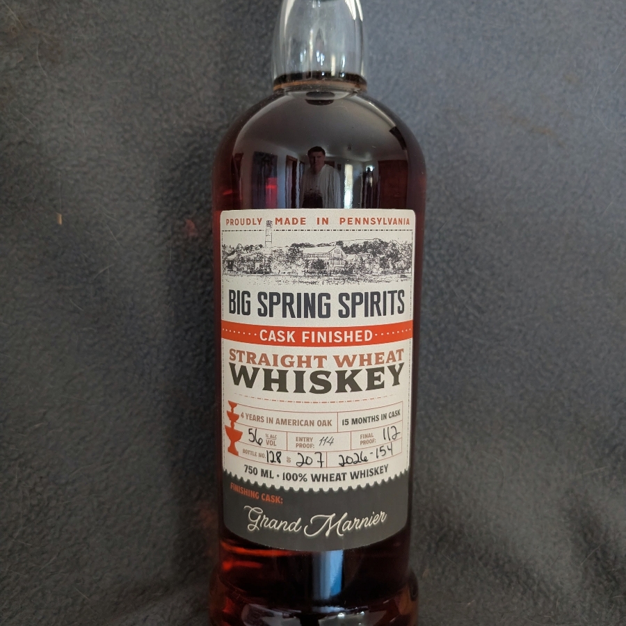 Big Spring Spirits Wheat Whiskey Finished in Grand Marnier