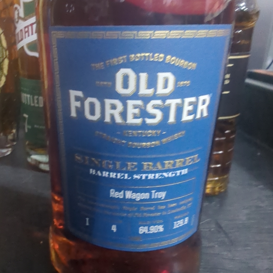 Old Forester Single Barrel " Red Wagon Troy" Barrel Strength whse I floor 4