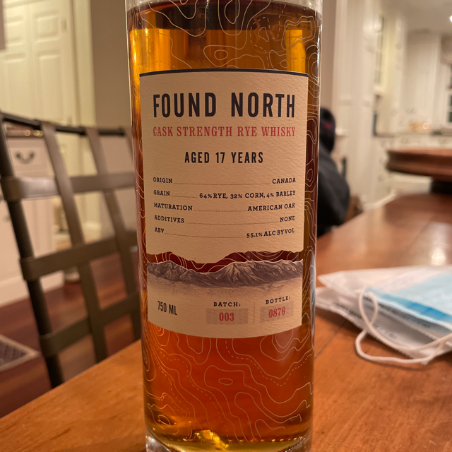 Found North Cask Strength Rye Whisky