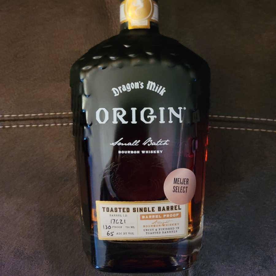 Dragon's Milk Origin Toasted Single Barrel Barrel Proof - Meijer Select, Barrel I.D. 17C21