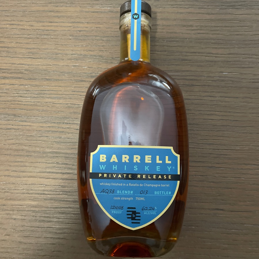 Barrell Whiskey Private Release Finished In A Ratafia De Champagne Barrel - AQ38 Blend #013