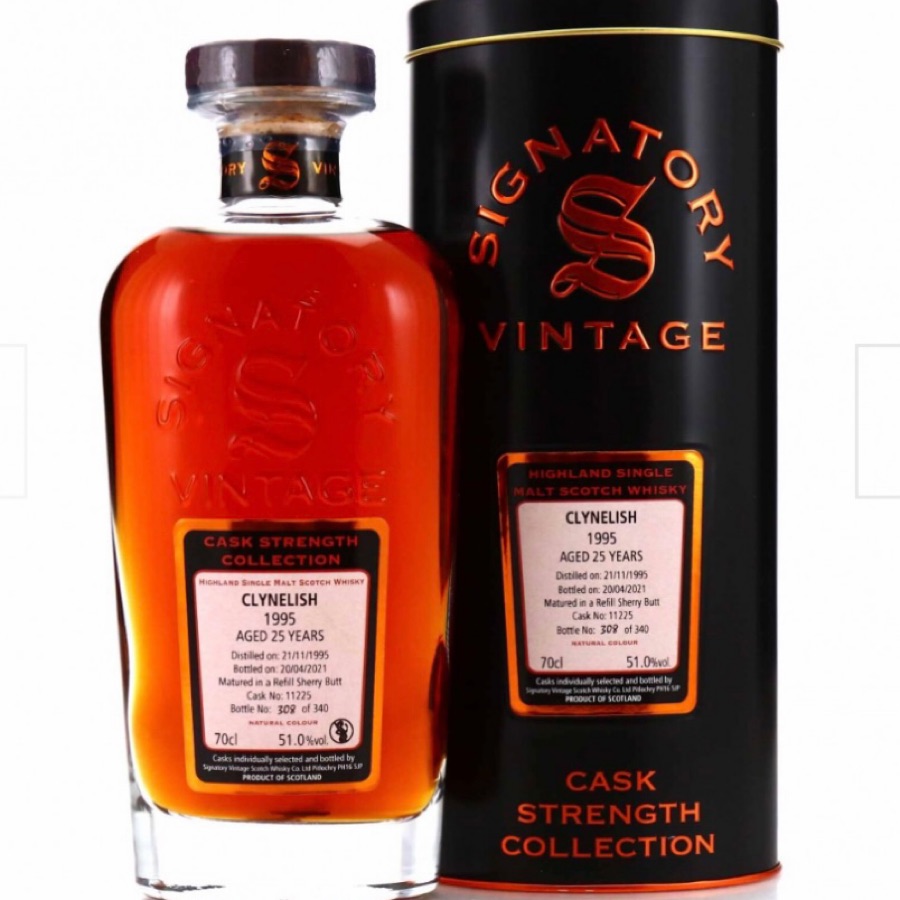 Clynelish 25 Signatory Vintage Cask Strength - Cask #11225