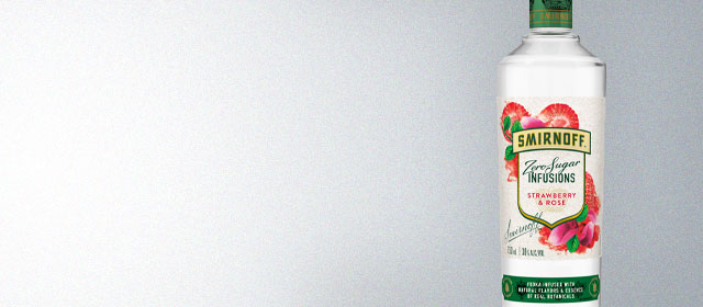 Smirnoff Zero Sugar Infusions Strawberry & Rose