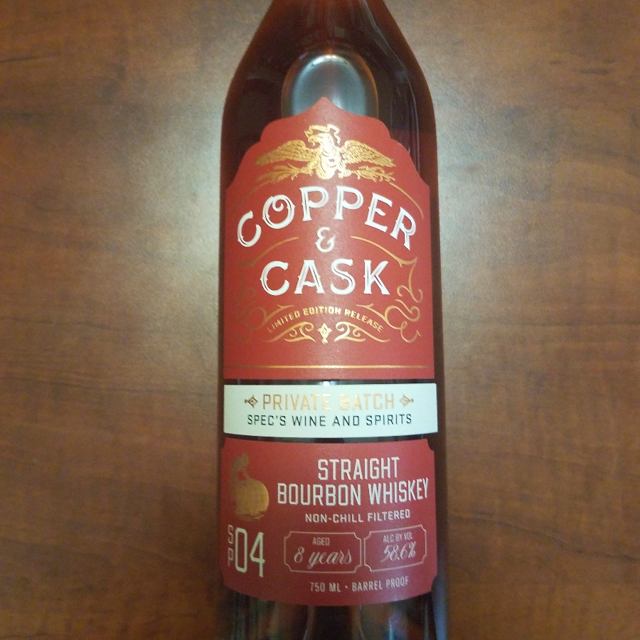 Copper & Cask Spec's Private Batch SP04 Straight Bourbon Whiskey