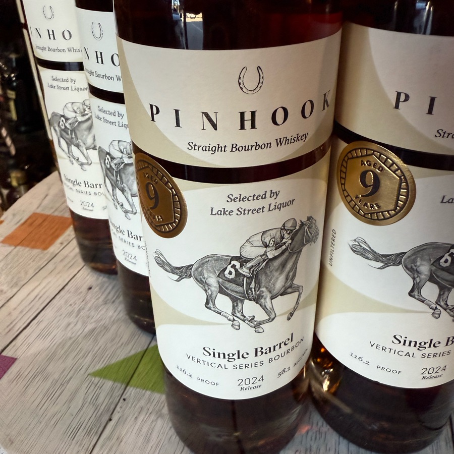 Pinhook Straight Bourbon Whiskey Single Barrel Vertical Series Bourbon 2024 Release (Selected by Lake Street Liquor)